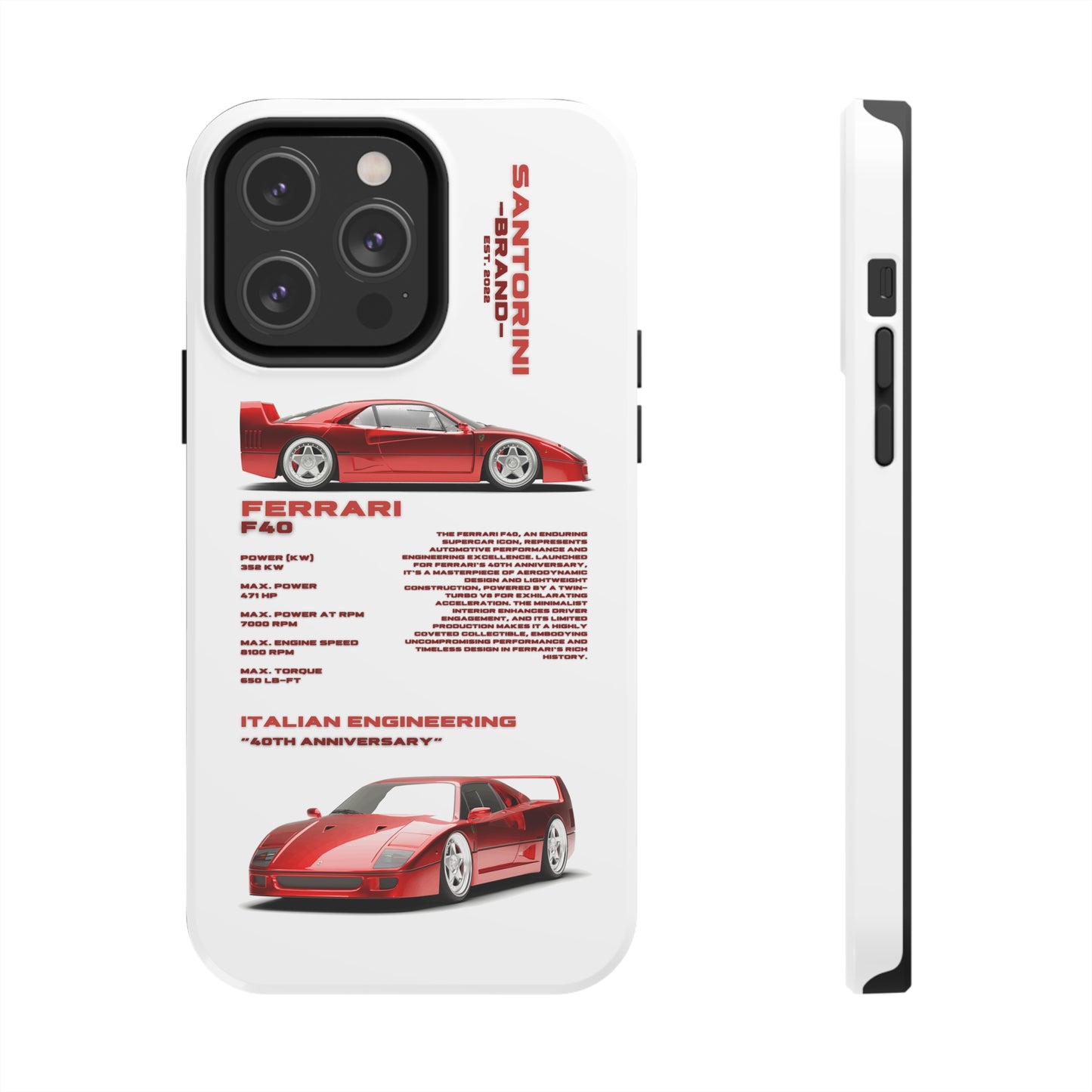 "Ferrari F40" Hard Case