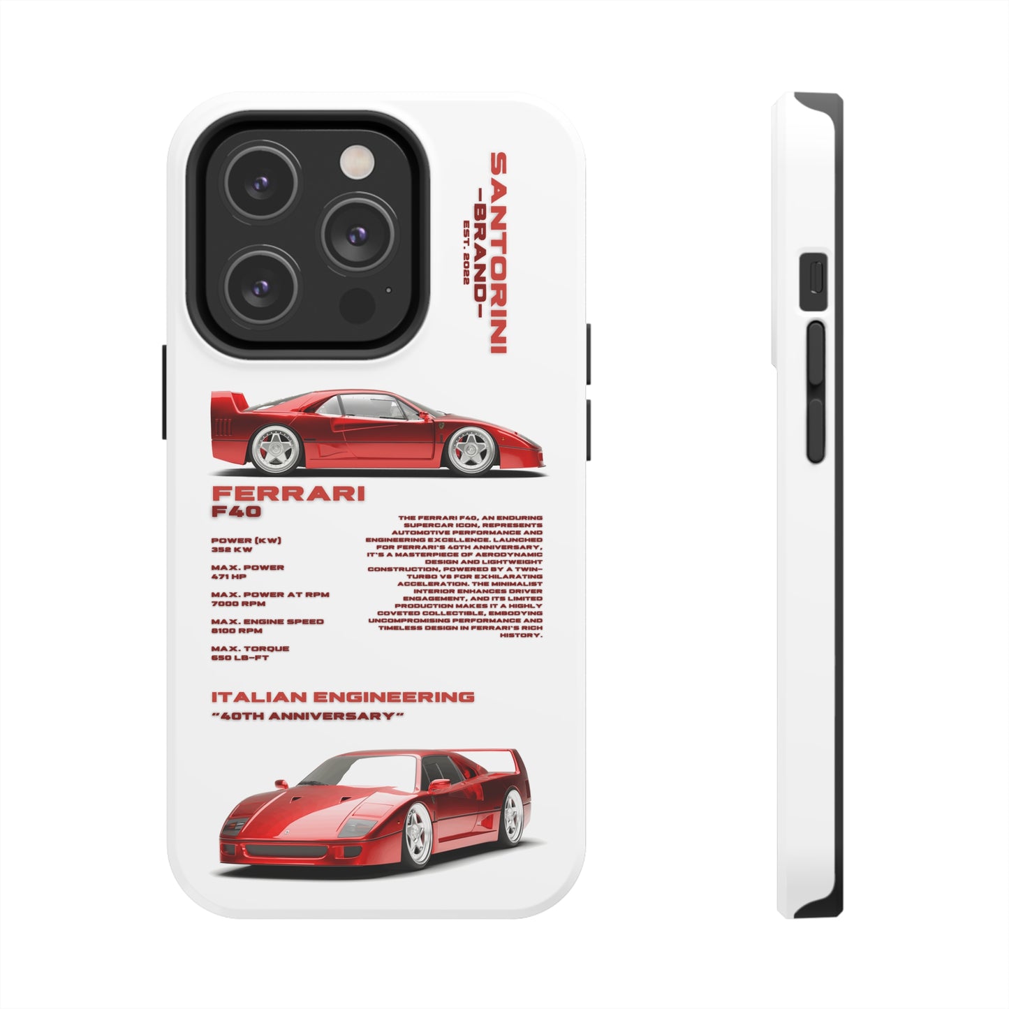 "Ferrari F40" Hard Case