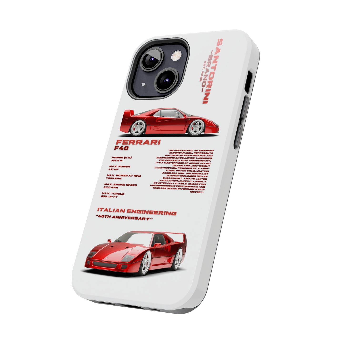 "Ferrari F40" Hard Case