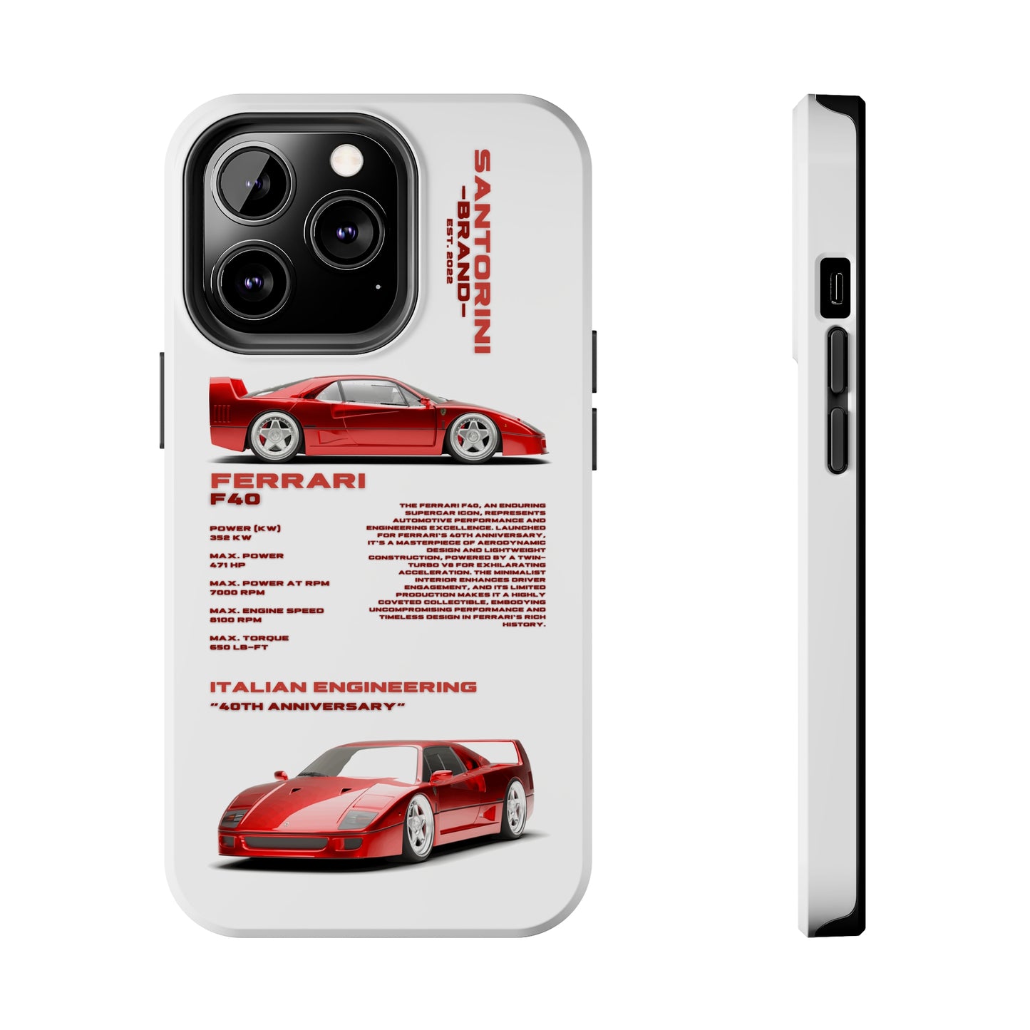 "Ferrari F40" Hard Case