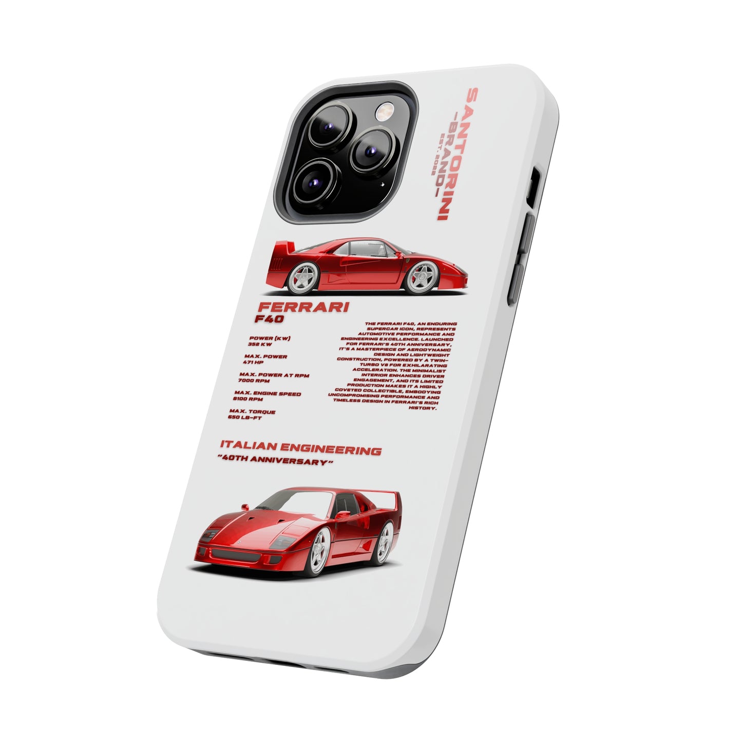 "Ferrari F40" Hard Case