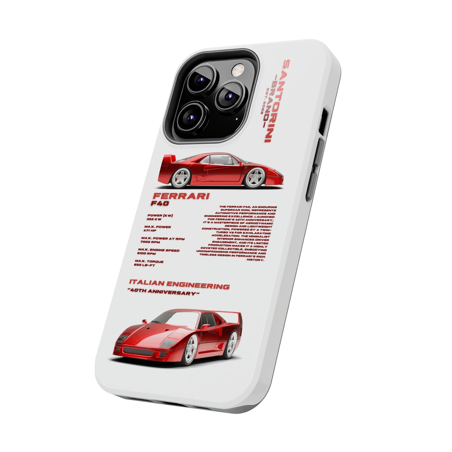 "Ferrari F40" Hard Case