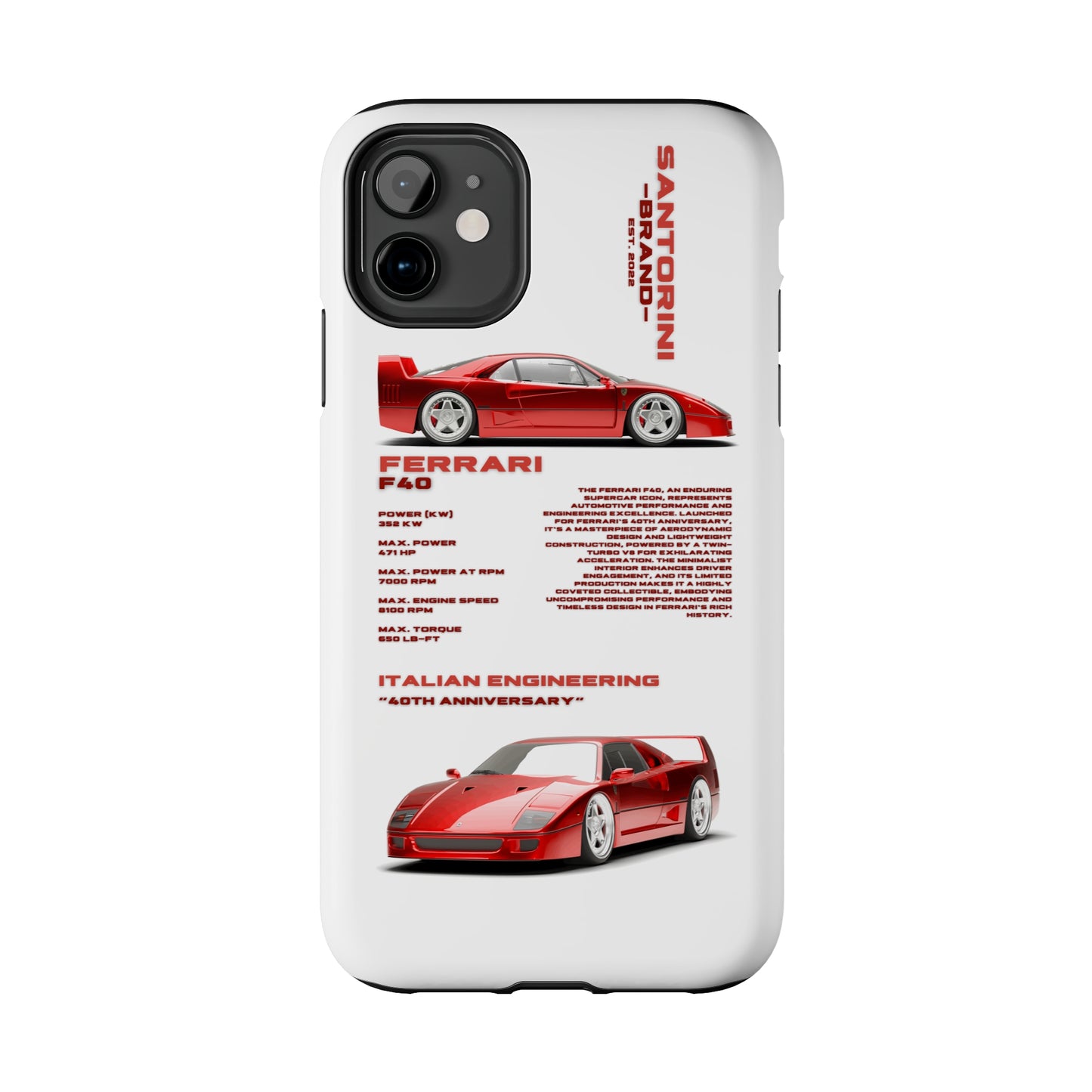 "Ferrari F40" Hard Case