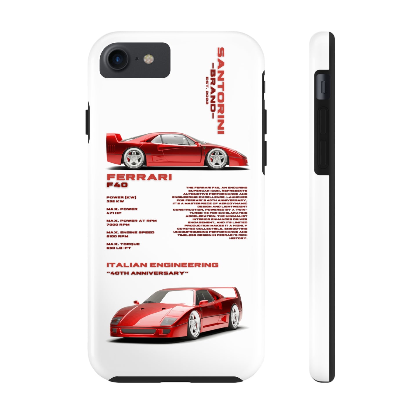 "Ferrari F40" Hard Case