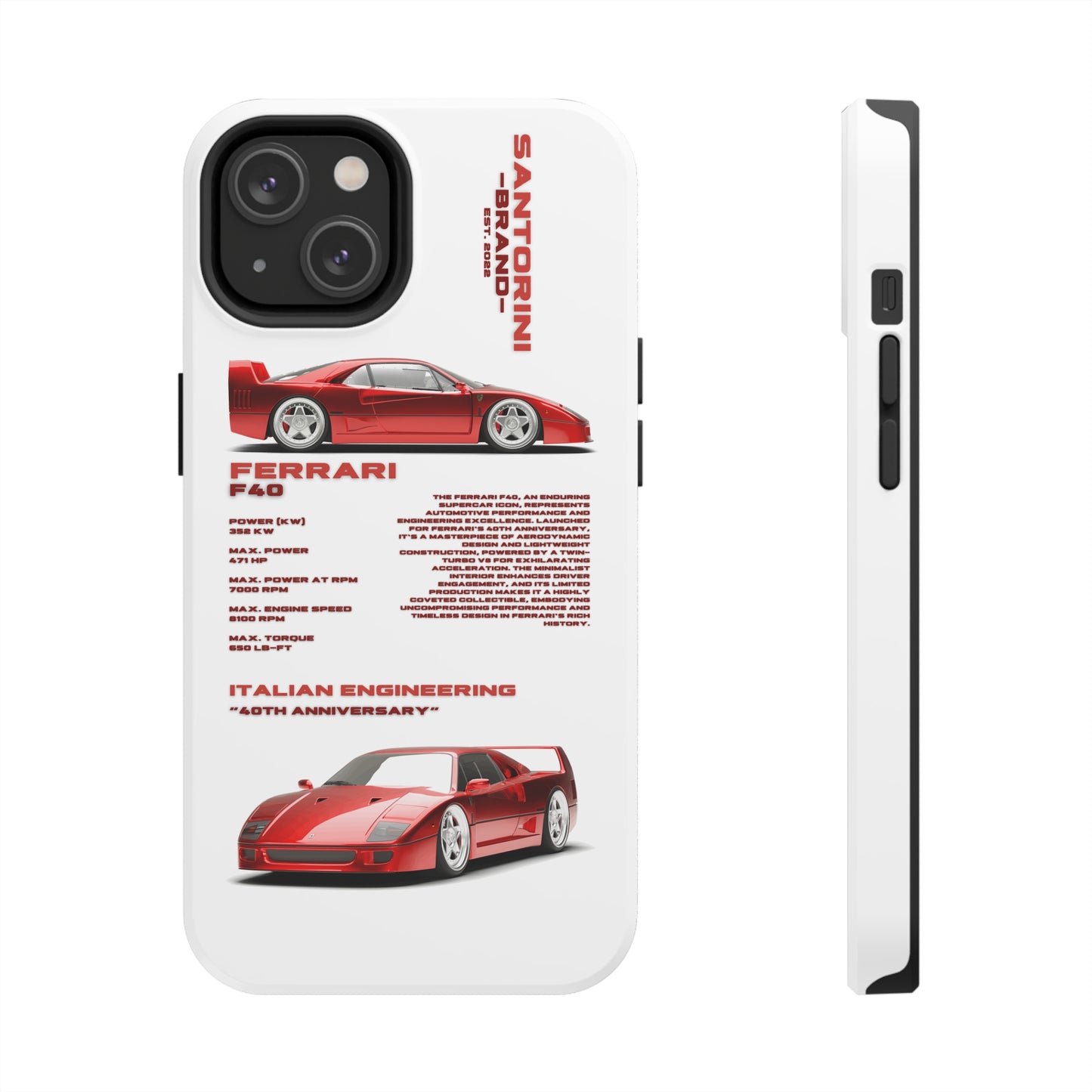 "Ferrari F40" Hard Case