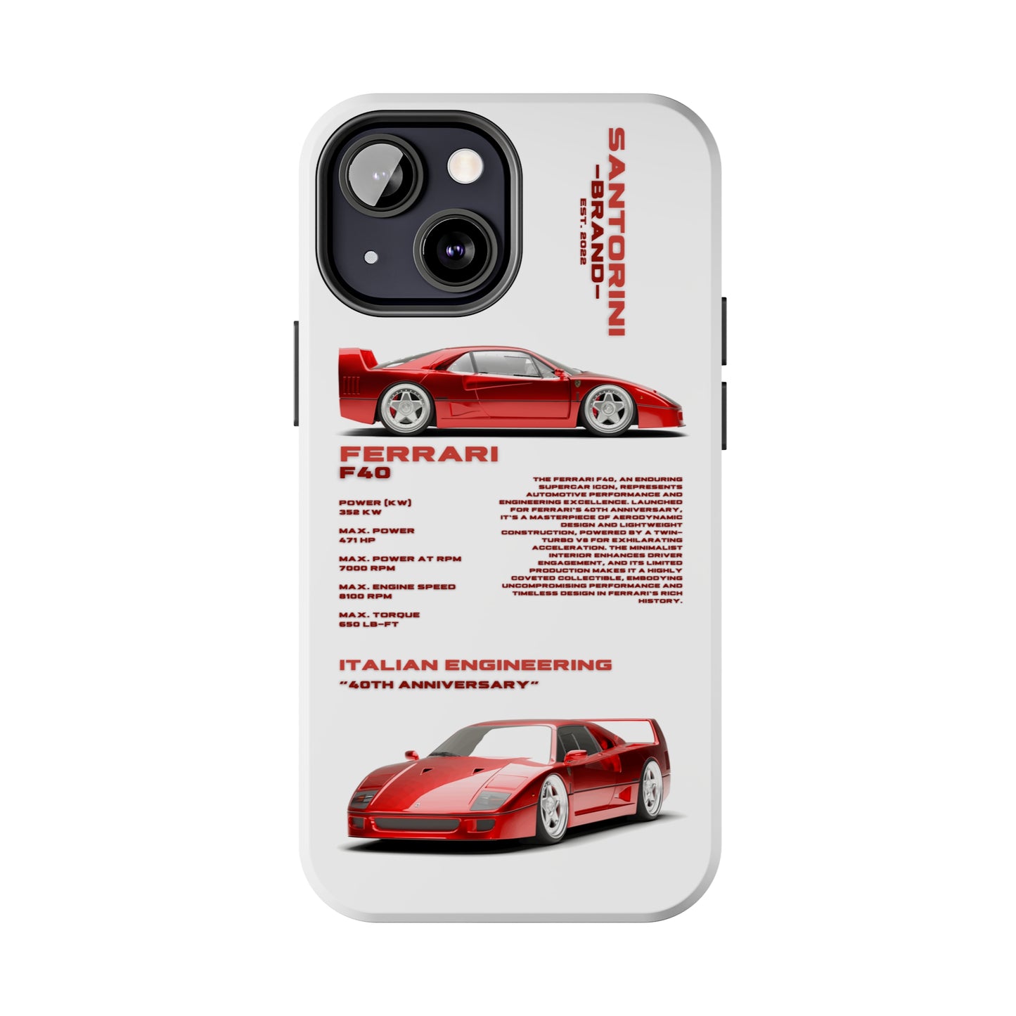 "Ferrari F40" Hard Case