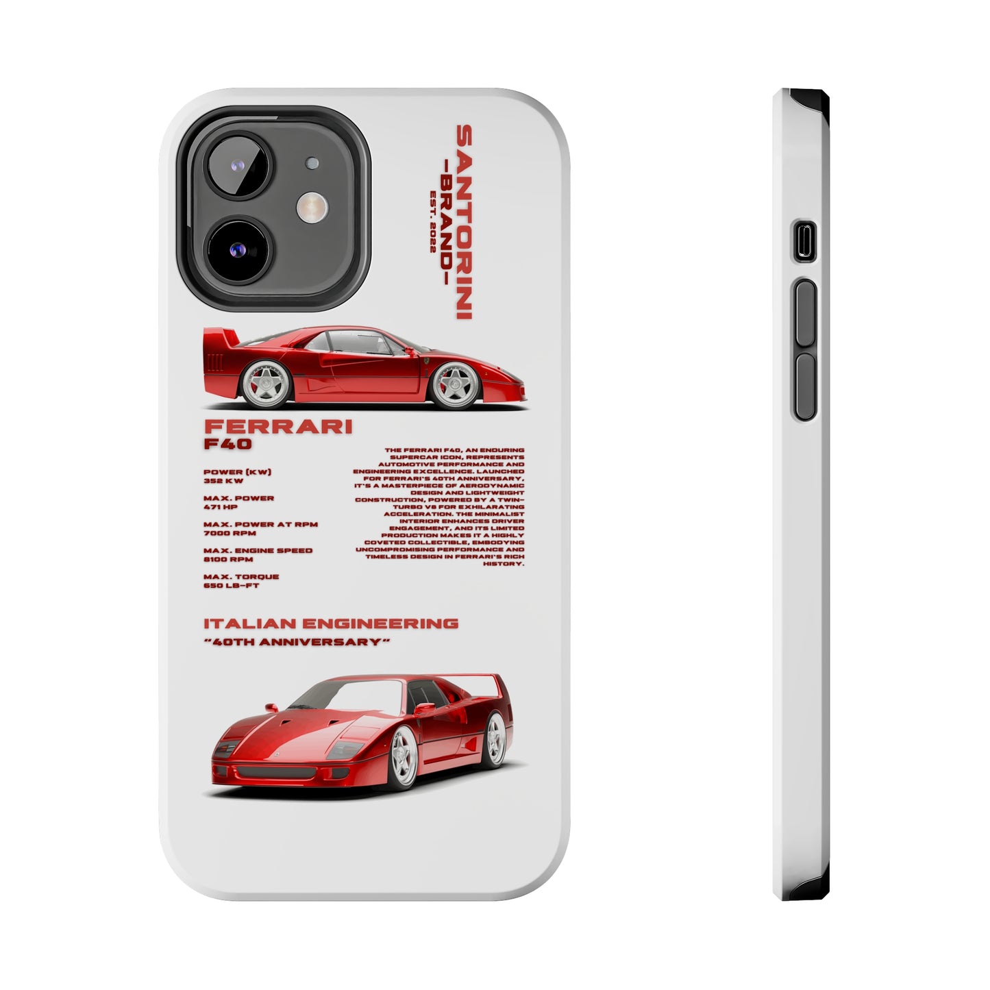 "Ferrari F40" Hard Case