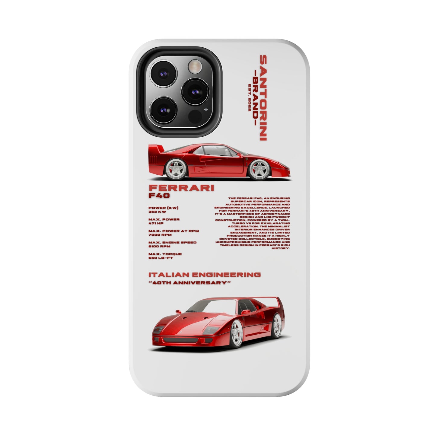 "Ferrari F40" Hard Case