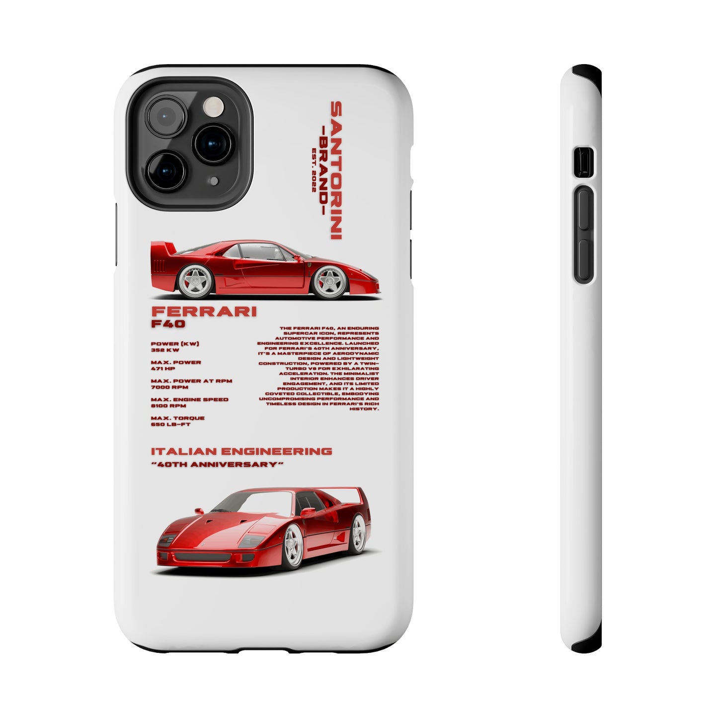 "Ferrari F40" Hard Case