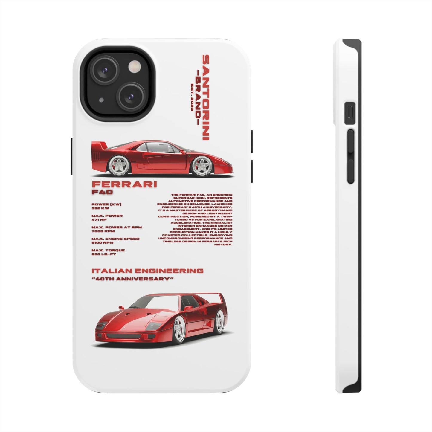 "Ferrari F40" Hard Case