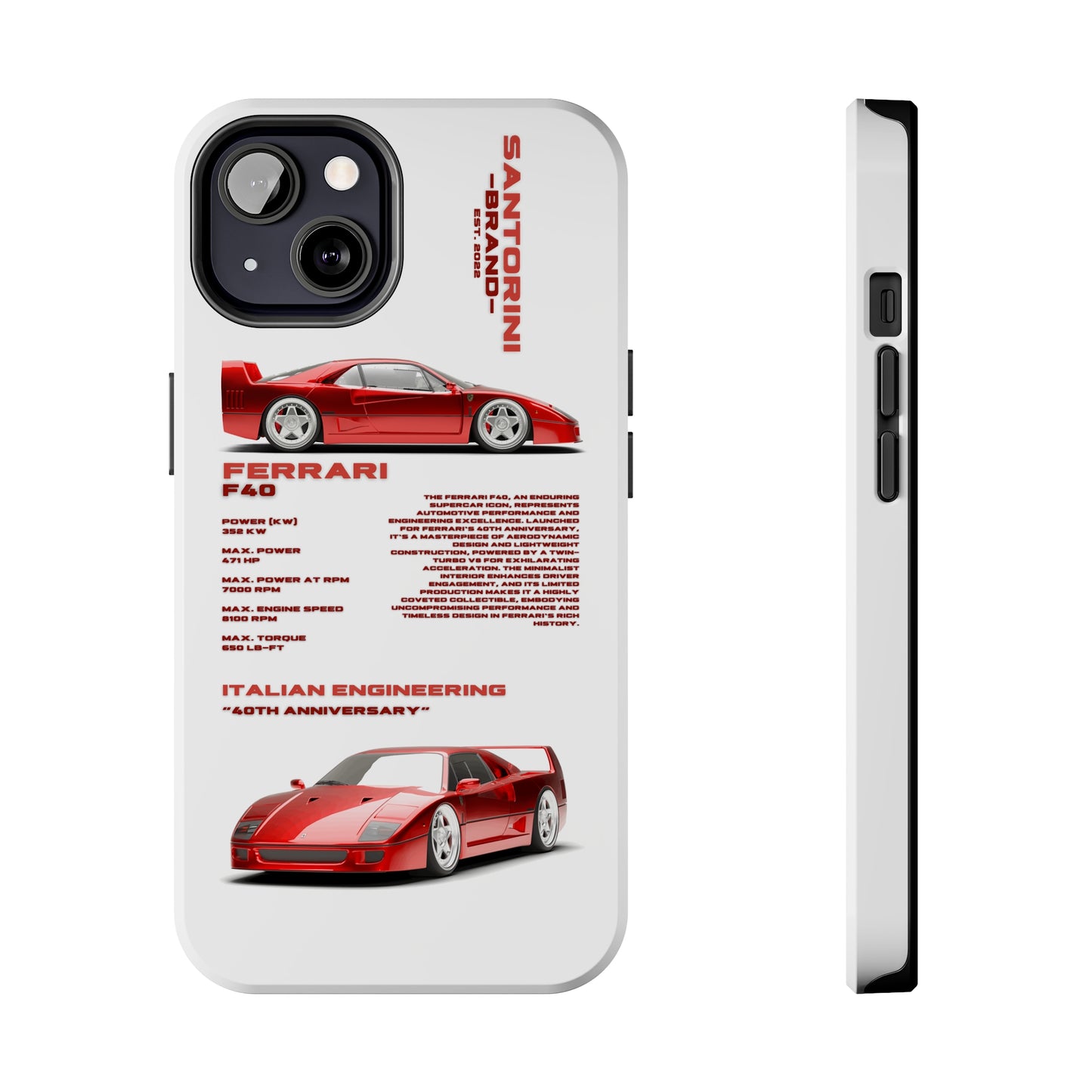 "Ferrari F40" Hard Case