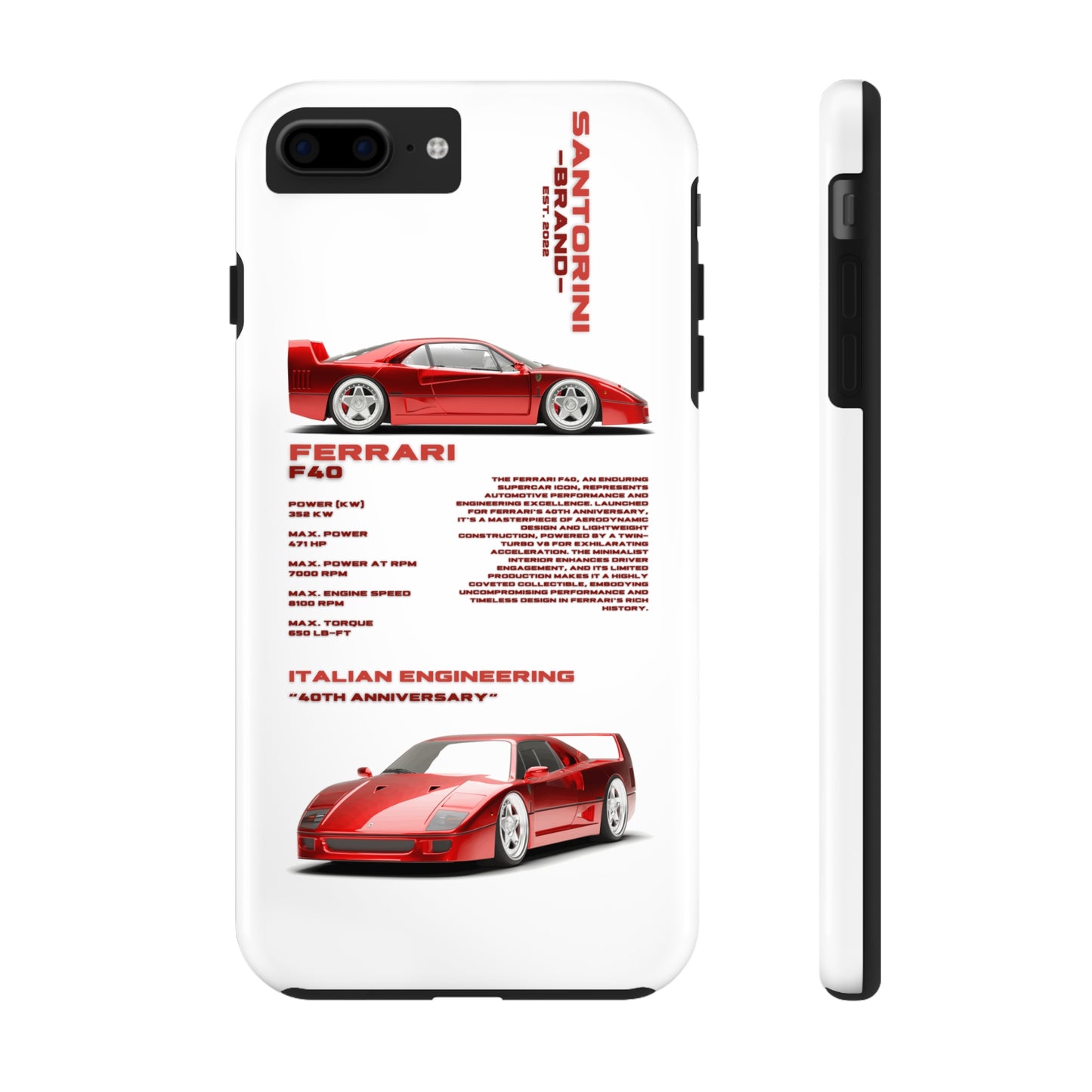 "Ferrari F40" Hard Case