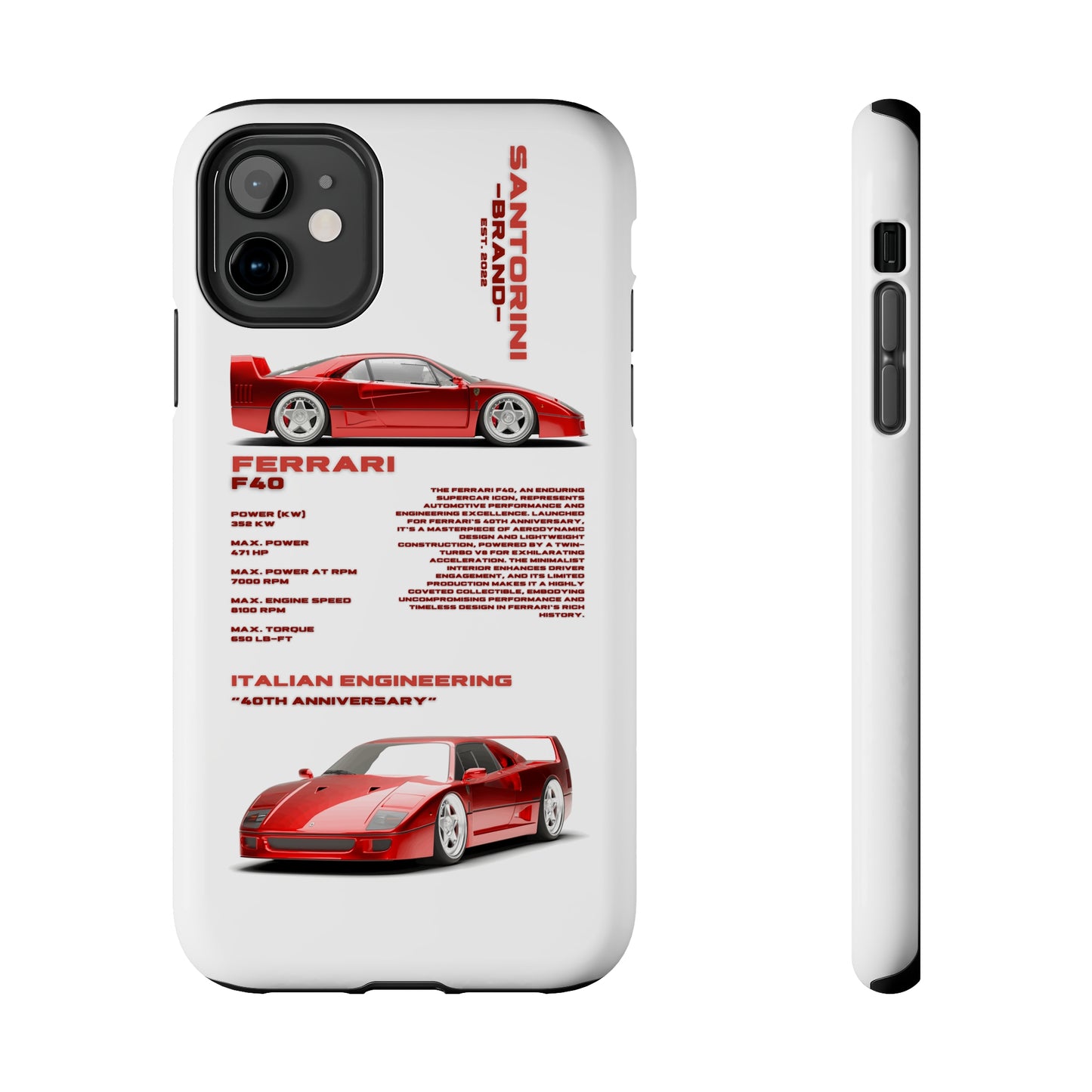 "Ferrari F40" Hard Case