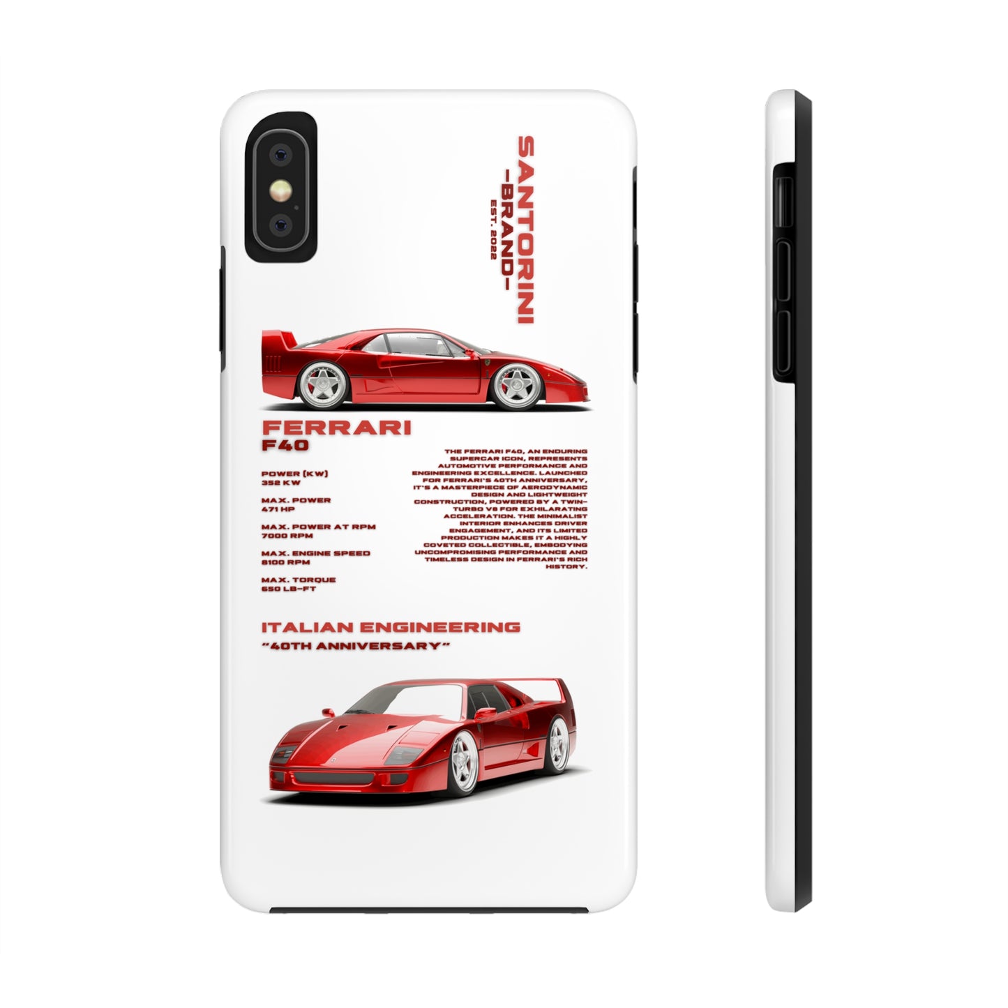 "Ferrari F40" Hard Case