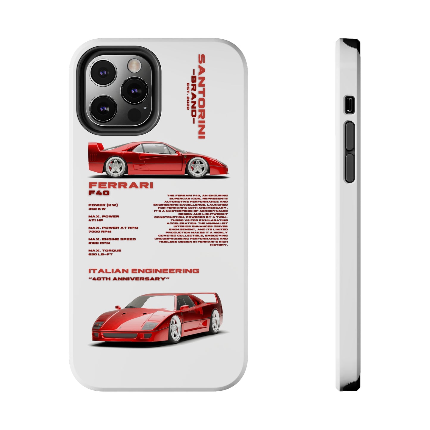 "Ferrari F40" Hard Case