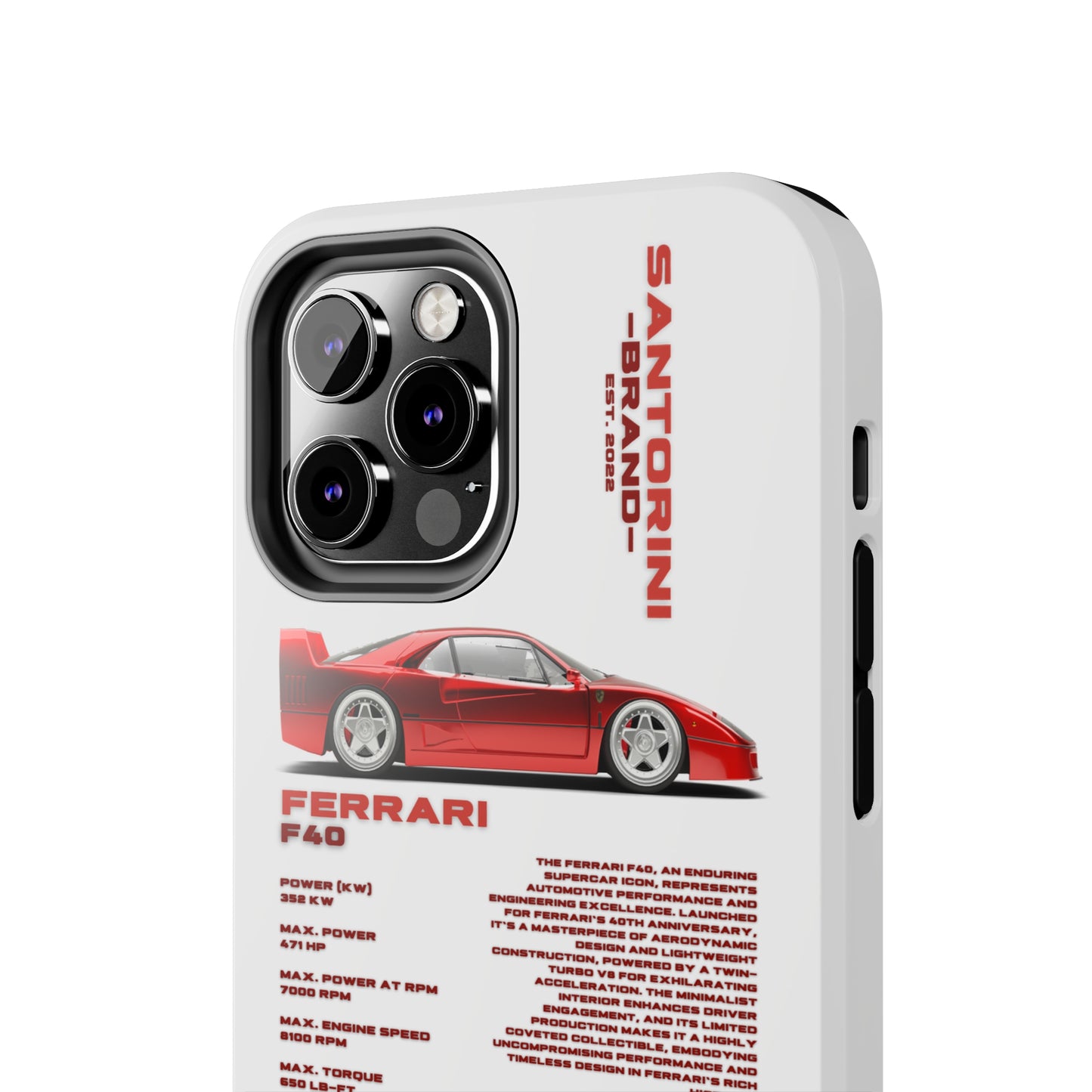 "Ferrari F40" Hard Case