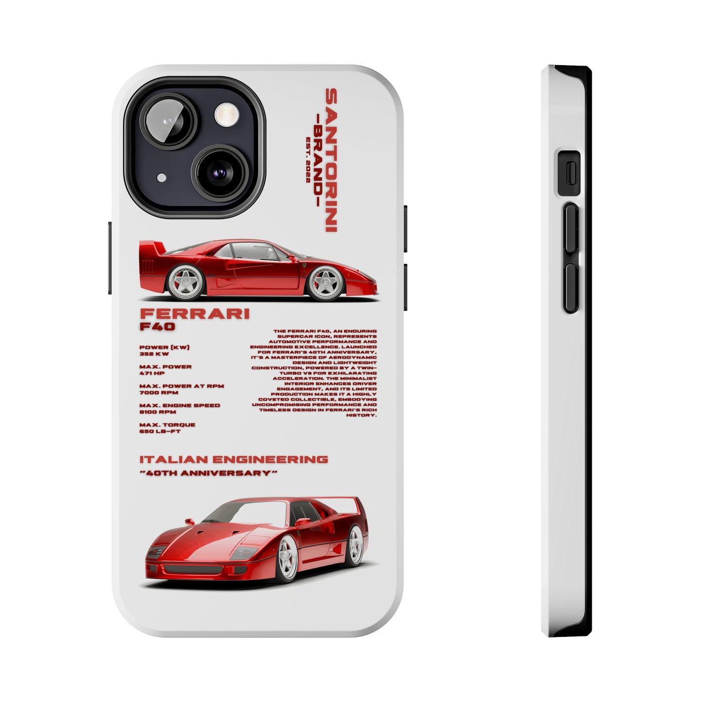 "Ferrari F40" Hard Case