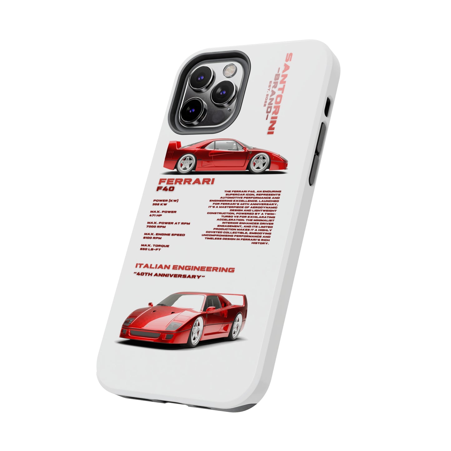 "Ferrari F40" Hard Case