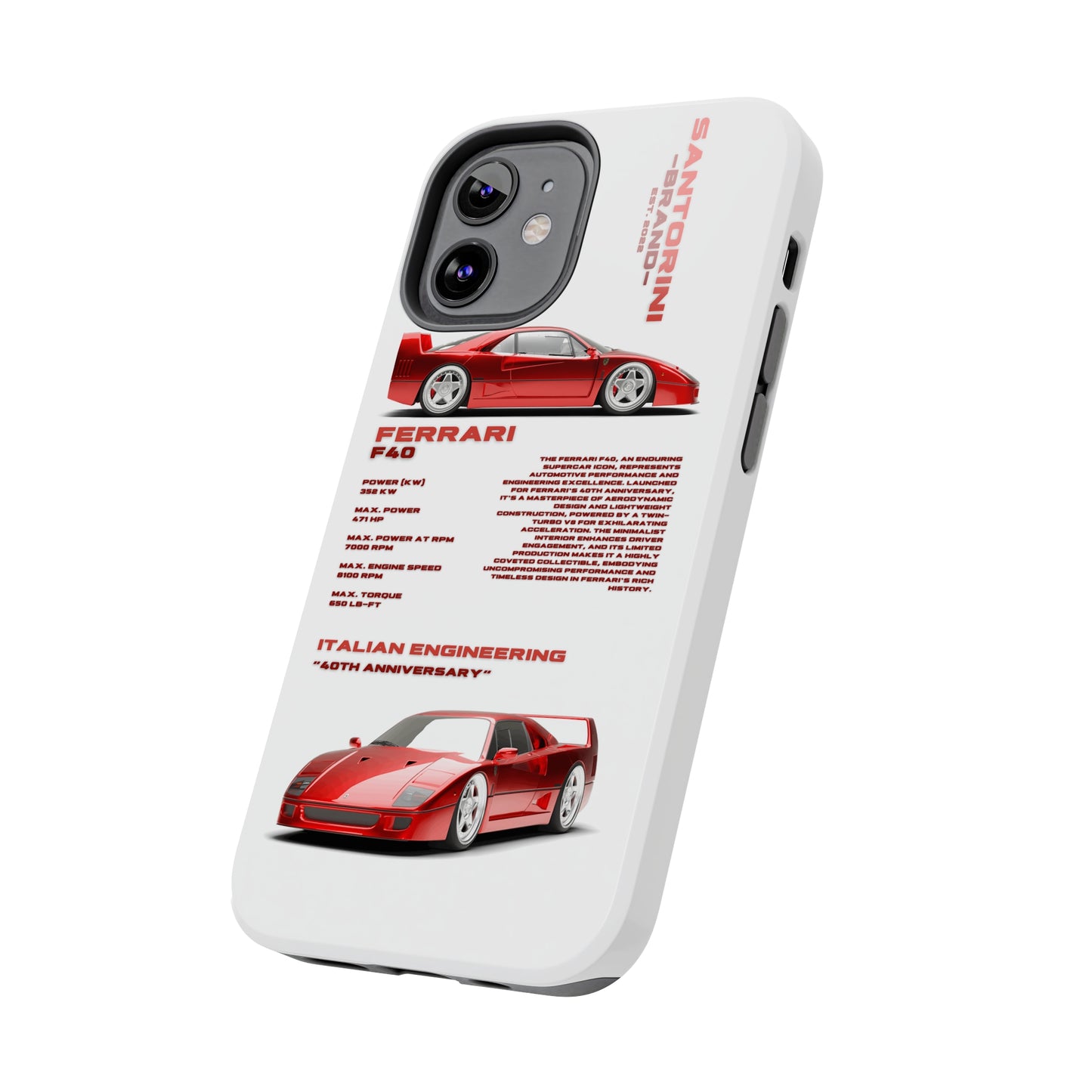 "Ferrari F40" Hard Case