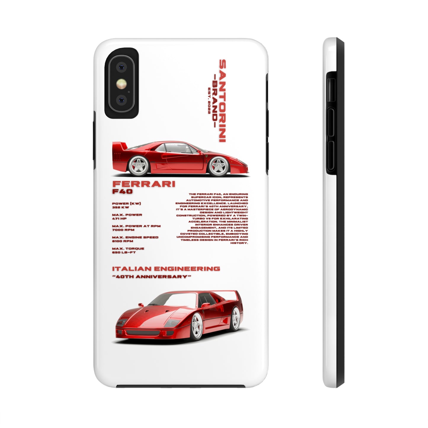 "Ferrari F40" Hard Case