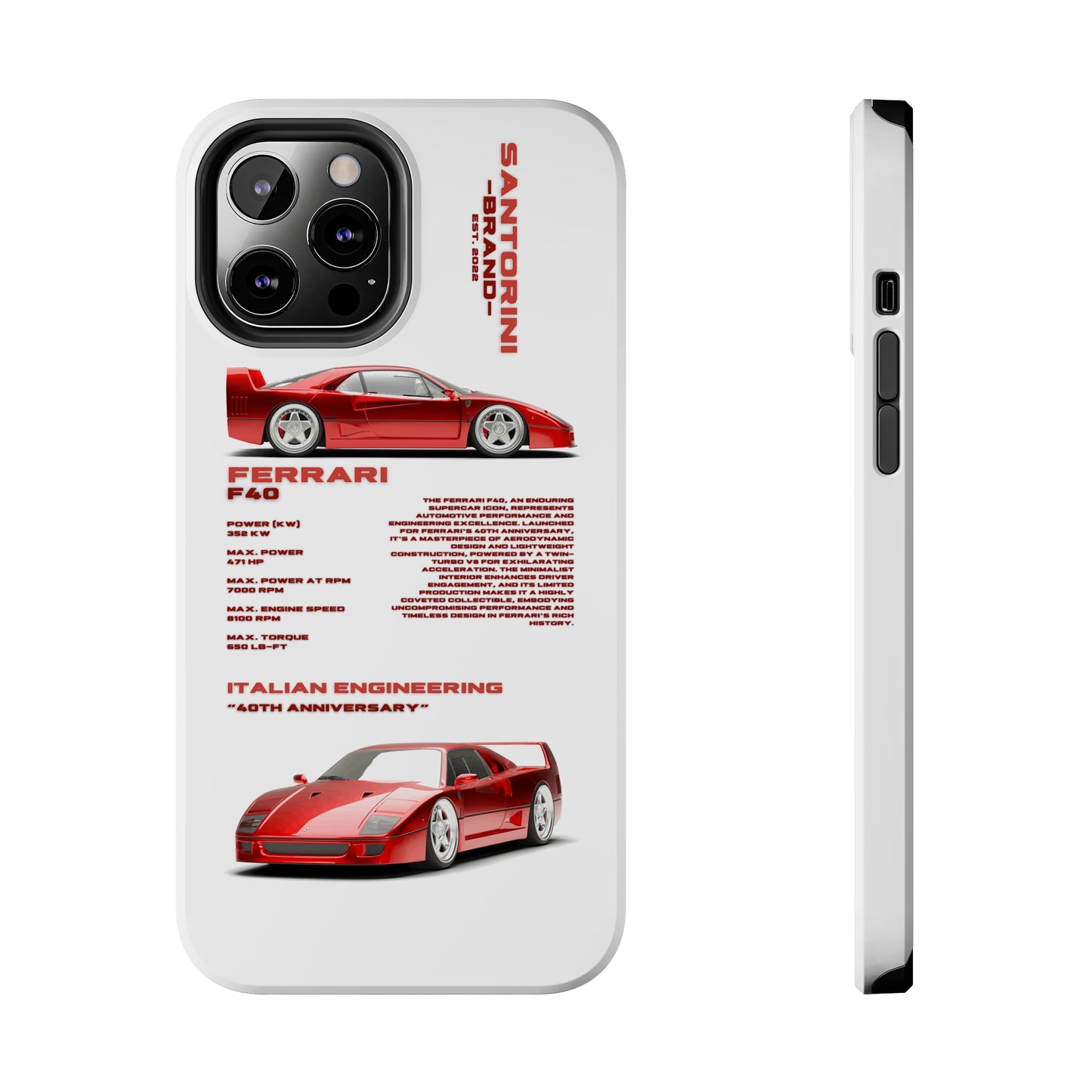 "Ferrari F40" Hard Case