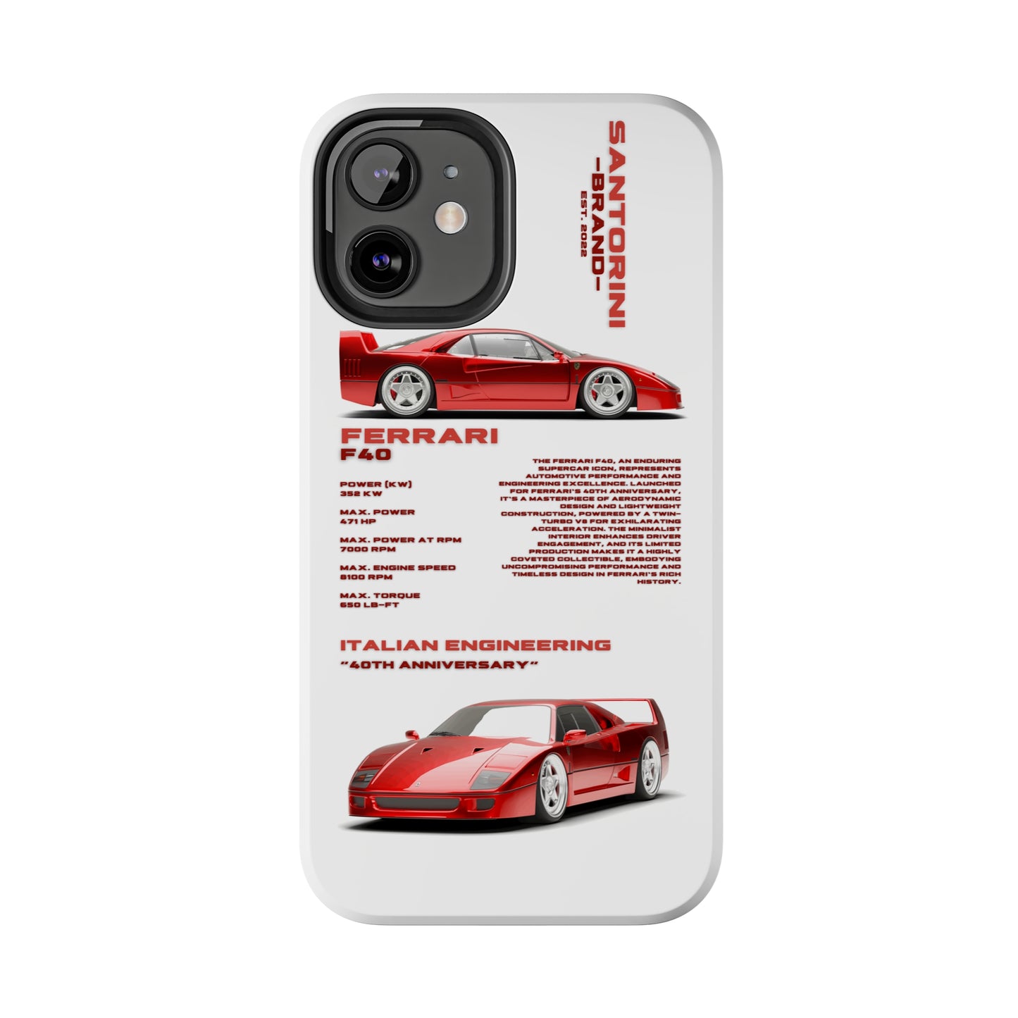 "Ferrari F40" Hard Case