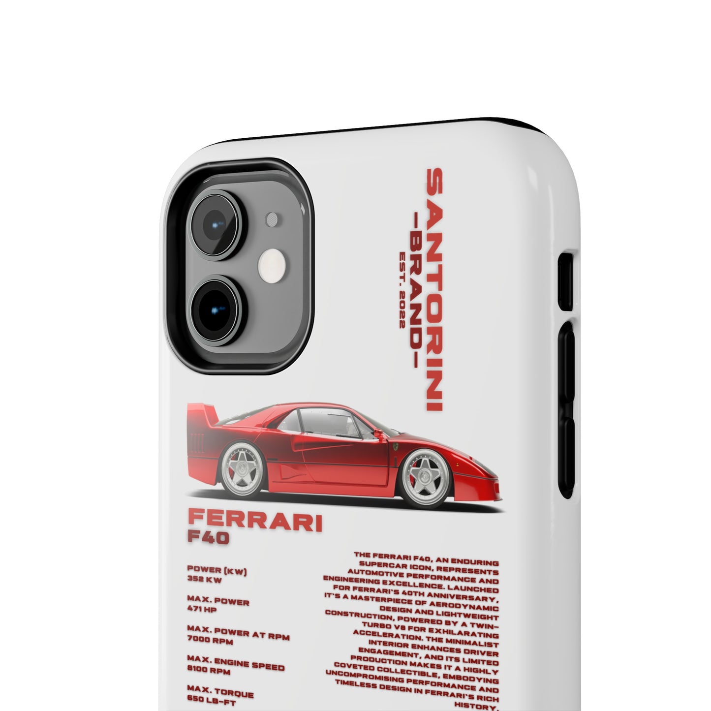 "Ferrari F40" Hard Case