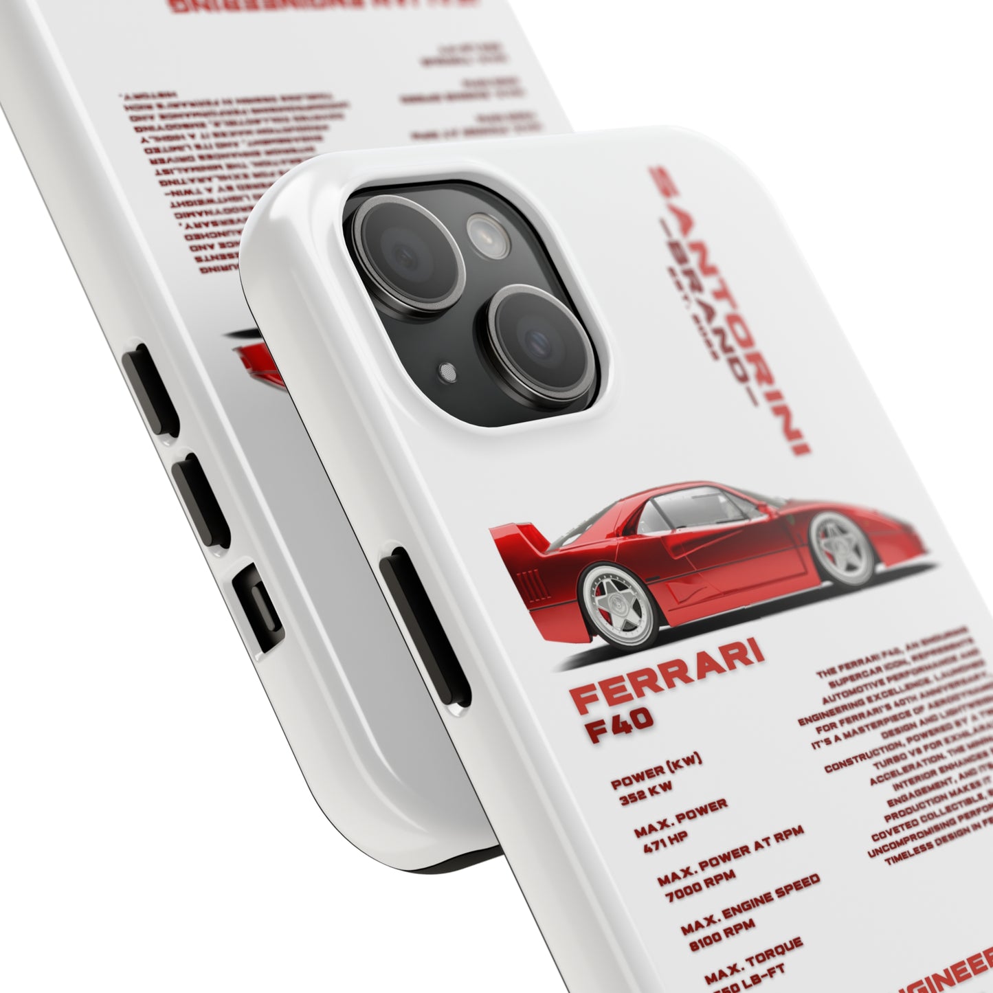 "Ferrari F40" Hard Case